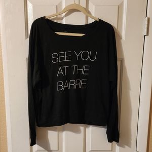 "See You at the Barre" Long Sleeve Top - Emi Jay